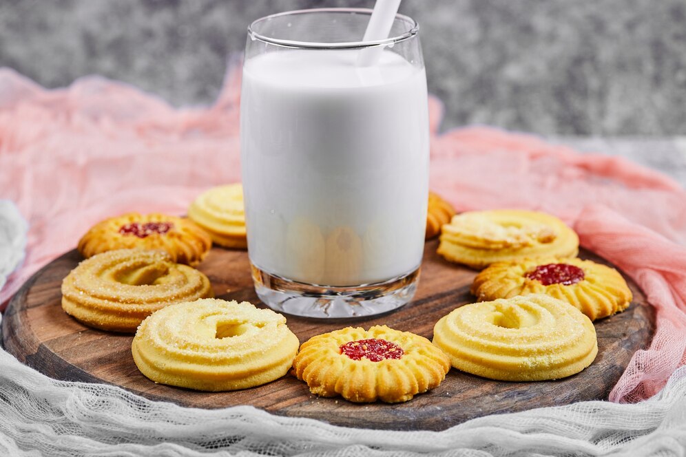 assorted-biscuits-glass-milk-